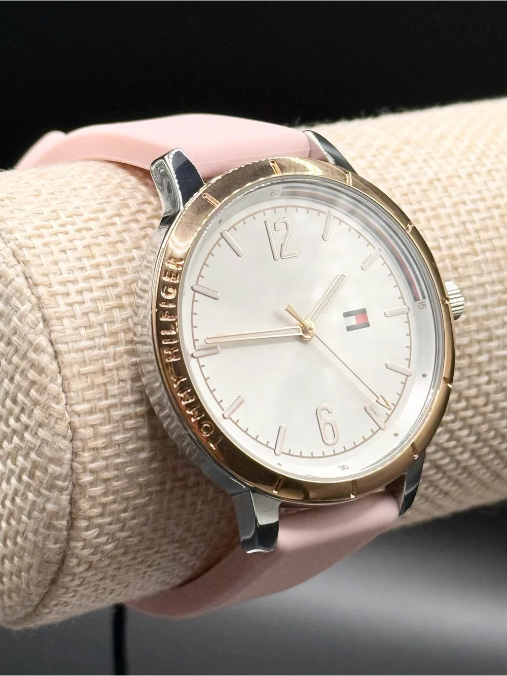 Tommy Hilfiger Women's Pink Silicone Strap Watch 38mm